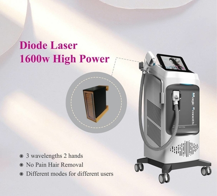 Laserstrahlmaschine 808nm/808+755+1064nm mit Kühlsystem Wind+water+TEC